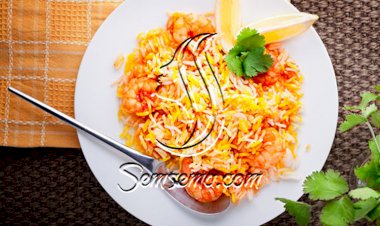 برياني الروبيان على الطريقة الخليجية