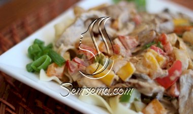 بالفيديو: بيف ستراغانوف مع الفوتتشيني.. لوجبة متكاملة