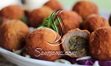 كرات دجاج المحشوة بالفستق الحلبي