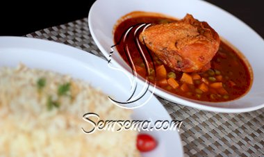 بازيلاء خضراء بالدجاج مع الرز.. لغداء مميز