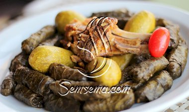 ورق دوالي مع كوسا وريش