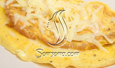 طريقة عمل أومليت بجبن الشيدر