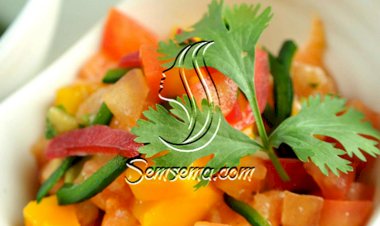 السيفيتشي بالسلمون على الطريقة المكسيكية