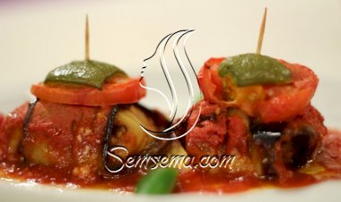 كباب باذنجان مع النجمة أمل بوشوشه بالبهارات المميزة