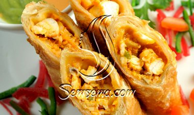 خبز التورتيلا بالمأكولات البحرية المكسيكي