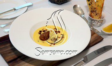 الكبة مع شوربة الكمأة