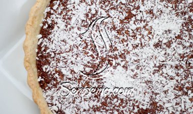 تارت الشوكولاتة وجوز الهند الشهي