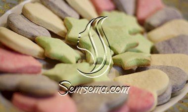 بسكويت الزبدة الملون بالفيديو