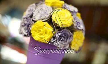 بوكيه كيك الورد لعيد الأم