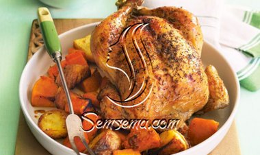 الدجاج المحشي بالأرز المبهر بالتوابل المميزة