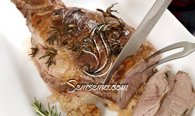 فخذ الخروف المشوي مع الخضار.. طيب ومميز