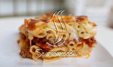 مكرونة بالبشاميل بالفيديو