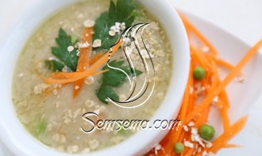 شوربة الشوفان بالخضار بالفيديو