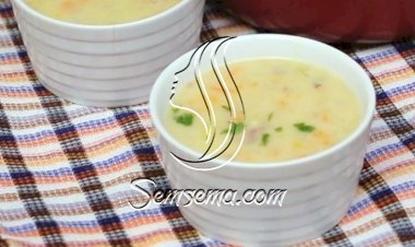 شوربة البطاطس باللحم المدخن والكريمة بالفيديو