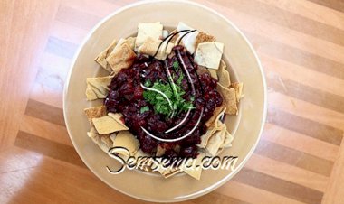 كباب مشوي مع الكرز البري الحامض