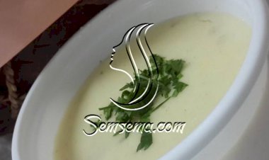 الشوربة البيضاء بالدجاج