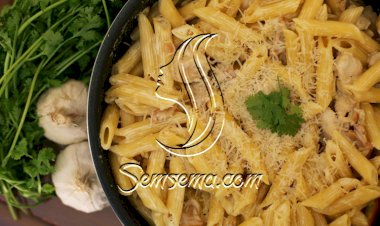 باستا بالدجاج وصوص الفريدو