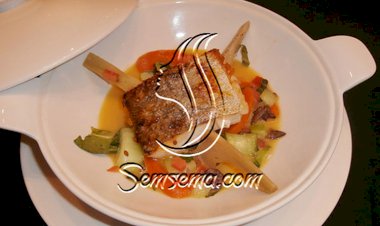 سمك الهامور بحليب جوز الهند