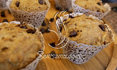 كب كيك الشوفان برقائق الشوكولاتة بالفيديو