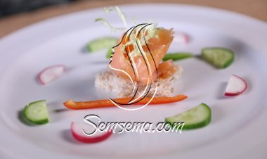 ساندويش السلمون الصحي بالفيديو