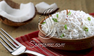 أرز مع جوز الهند