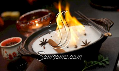 اللحم المشوي المنكه بالملح الخشن