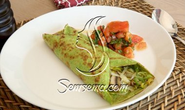 فيديو بان كيك السبانخ بحشوة المشروم