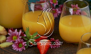 كوكتيل الأناناس والبرتقال مع الزنجبيل