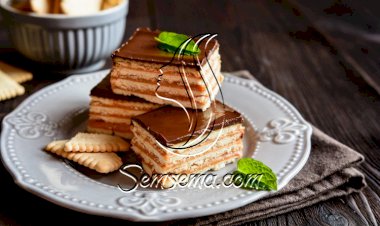 بسكويت بالكريمة والشوكولاتة بالفيديو