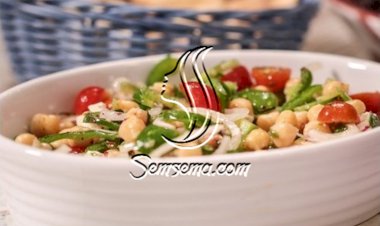 سلطة الحمص والفيتا بالفيديو