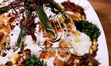 فتة المقالي مع السماق بالفيديو