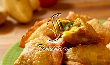 السمبوسة الهندية مع الخضار بالفيديو