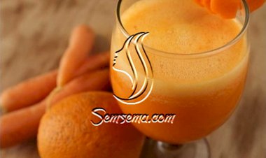 عصير الجزر والبرتقال بالفيديو