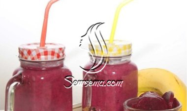 عصير الشمندر والموز بالفيديو