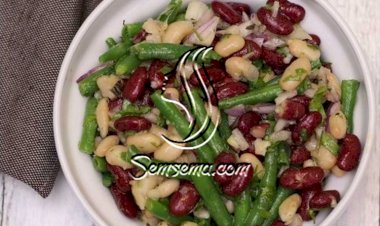 سلطة الفاصوليا المشكلة بالفيديو