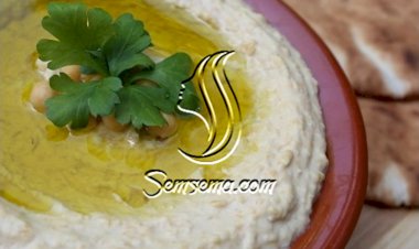 حمص بالطحينة بالفيديو