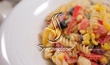 سلطة المكرونة بالفيديو