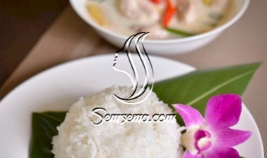 أرز بالليمون وجوز الهند