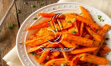 الجزر المشوي بالزبادي والزعتر للرجيم