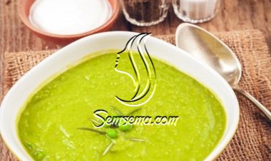 شوربة البازلاء بالكريمة