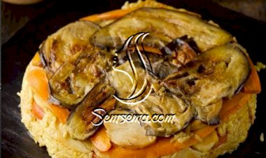 مقلوبة الباذنجان من المطبخ الفلسطيني