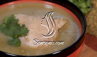 شوربة الفريكة بالدجاج بالفيديو