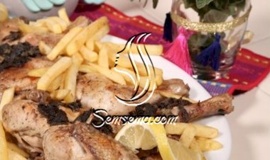 دجاج بالزعتر والليمون بالفيديو