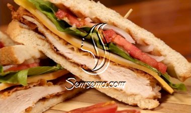 كلوب ساندويش بالدجاج بالفيديو