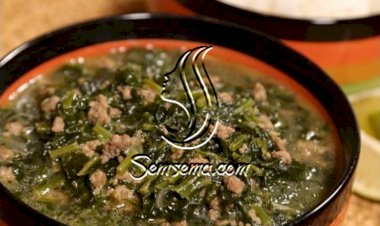 سبانخ باللحم المفروم بالفيديو