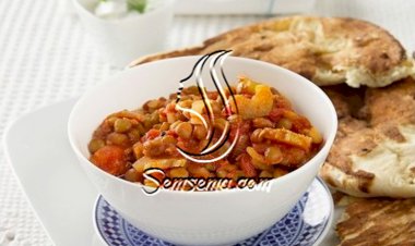 العدس الأخضر على الطريقة الهندية