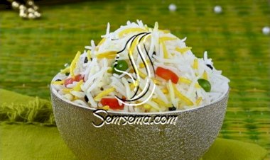 أرز بالخضار في الفرن