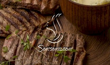 ستيك مشوي مع بطاطس مهروسة للرجيم