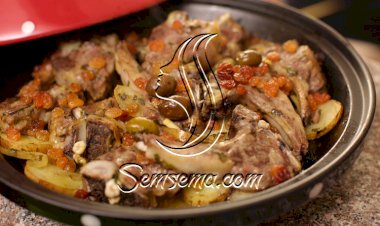 طاجن اللحم بالفيديو