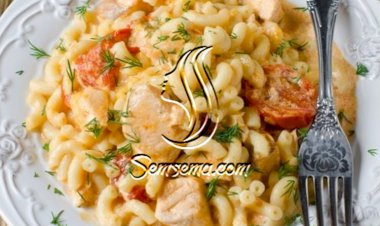 مكرونة بينك صوص